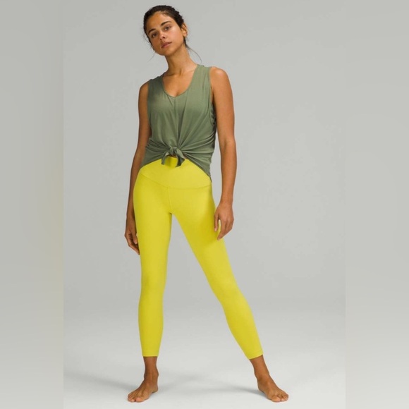 lululemon athletica Pants - Lululemon Align High-Rise Pant 25", Yellow Serpentine, Size 14